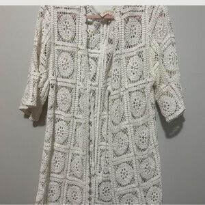 Solitaire Ivory Crochet Knitwear